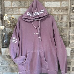 CALLHERDADDY Purple Pullover Hoodie - Women's Oversized Sweatshirt